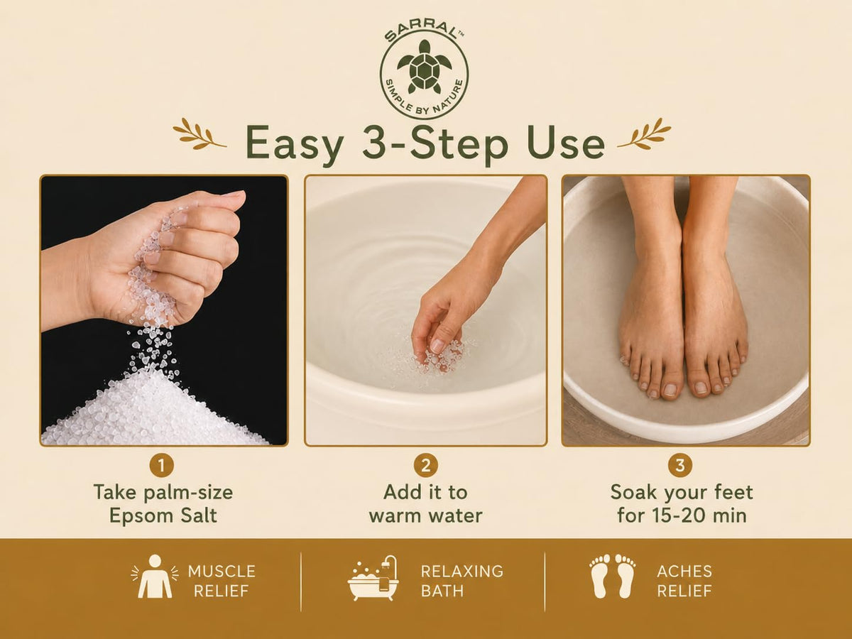 SARRAL Pure Epsom Salt (USP Grade) 250g