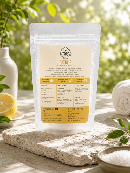 SARRAL Citrus Epsom Salt (USP Grade) 250g