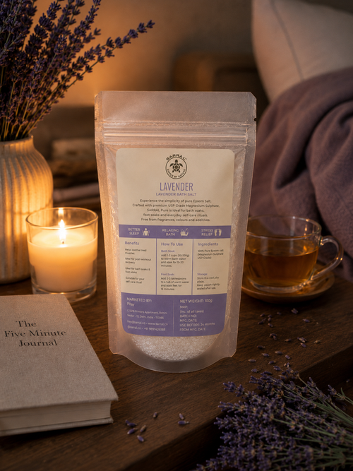 SARRAL Lavender Epsom Salt (USP Grade) 100g
